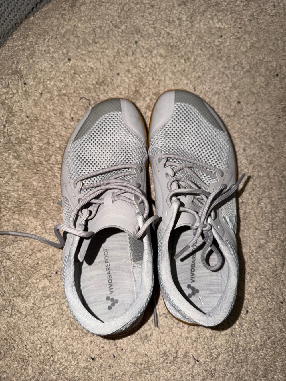 Vivo Barefoot Women’s Mesh Sneakers — Light Gray